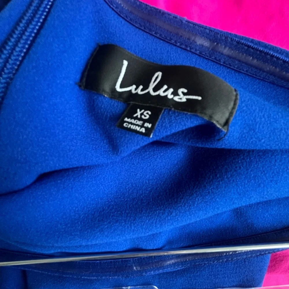 Lulus Blue Strapless Dress - Picture 6 of 6